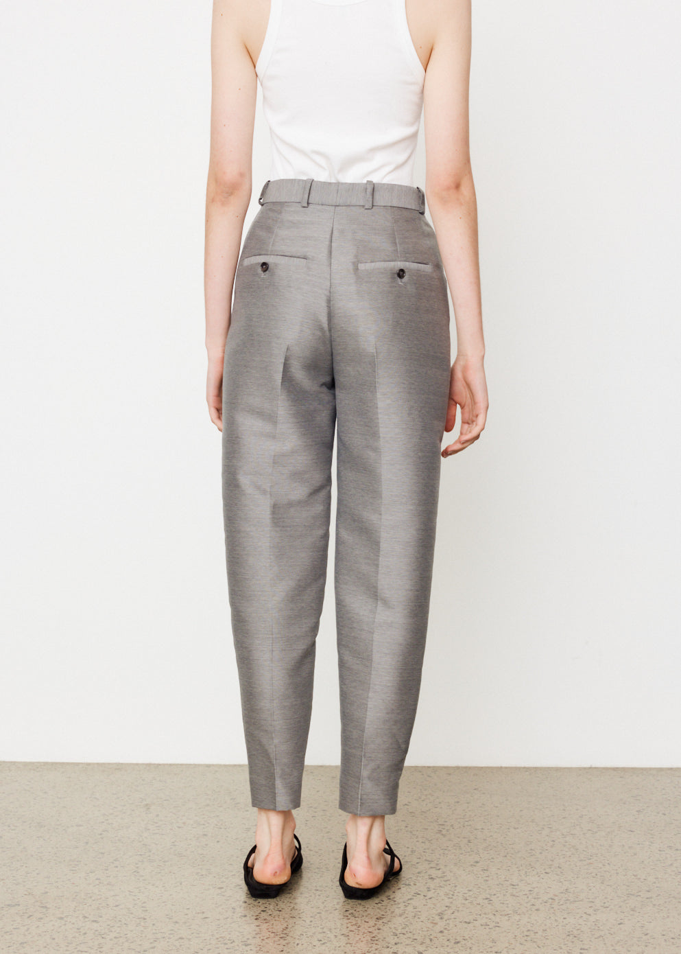 Sewn Pleat Evening Trousers - Main Image