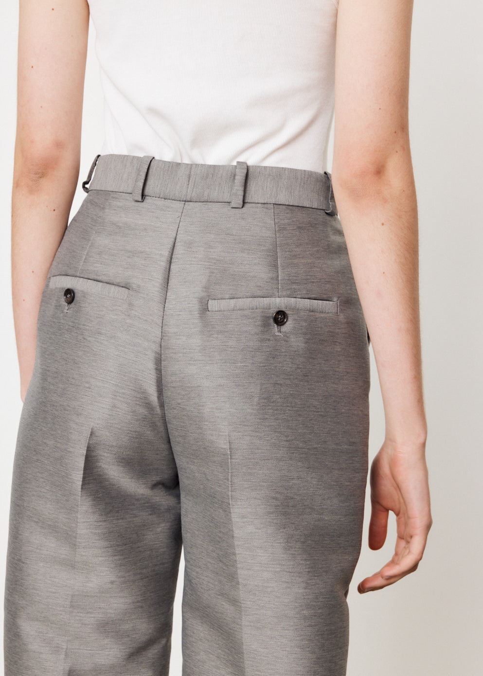 Sewn Pleat Evening Trousers