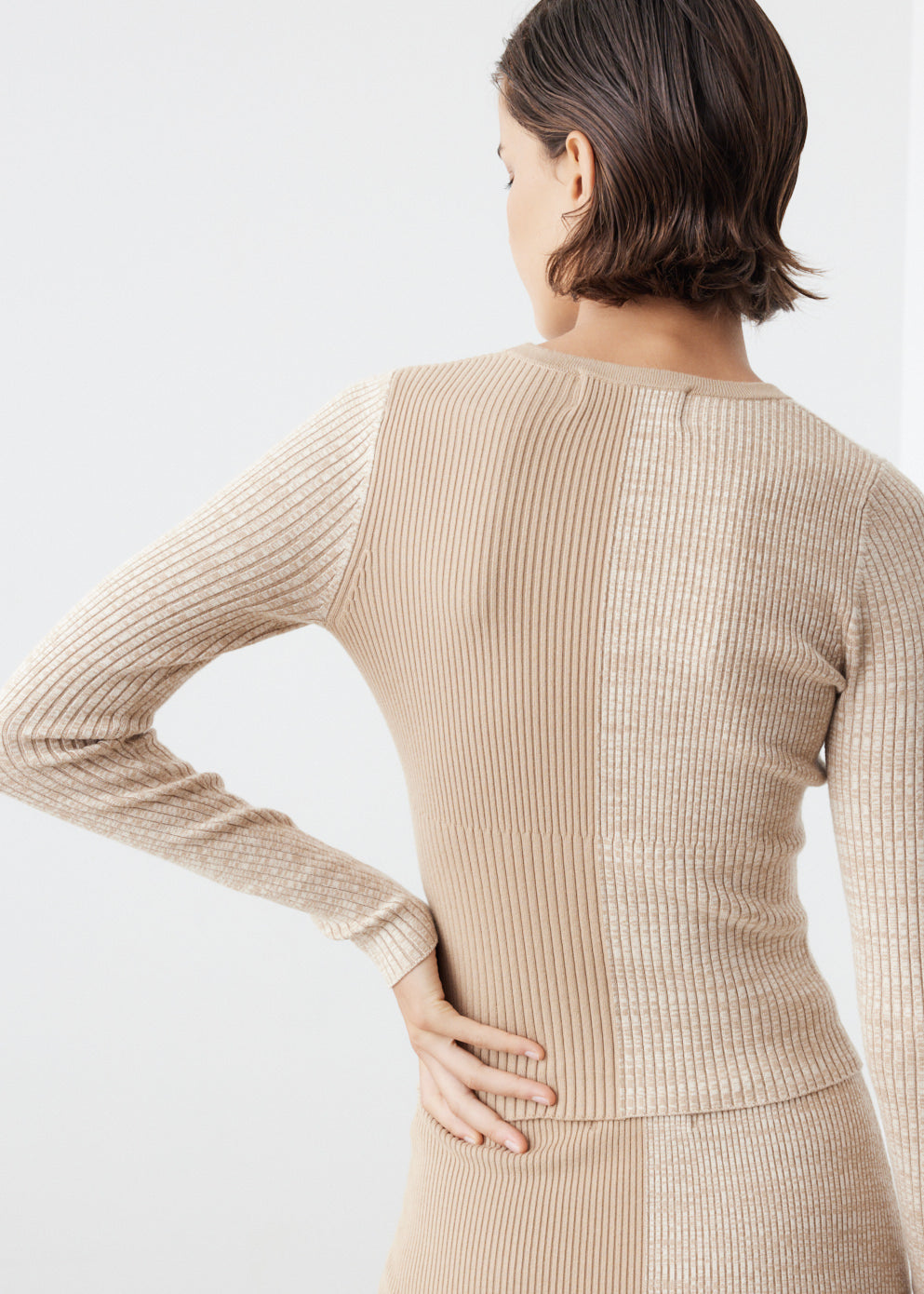 Evie Two-Tone Knit Top