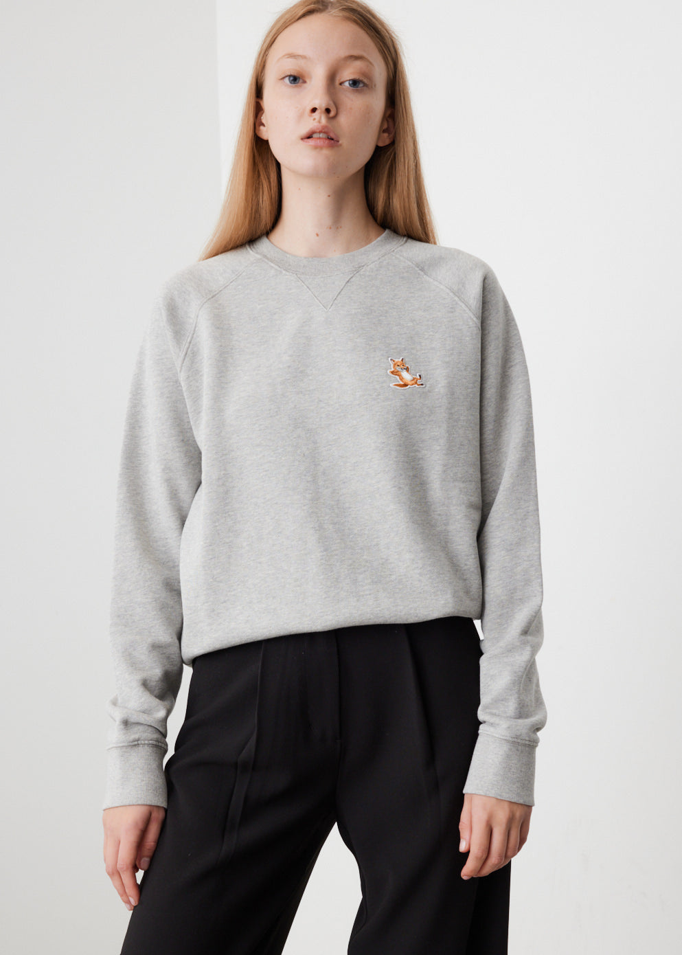 Chillax Fox Patch Classic Sweatshirt