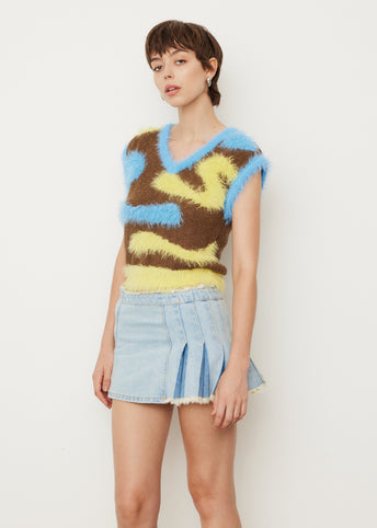 Hairy Wave Knit Vest