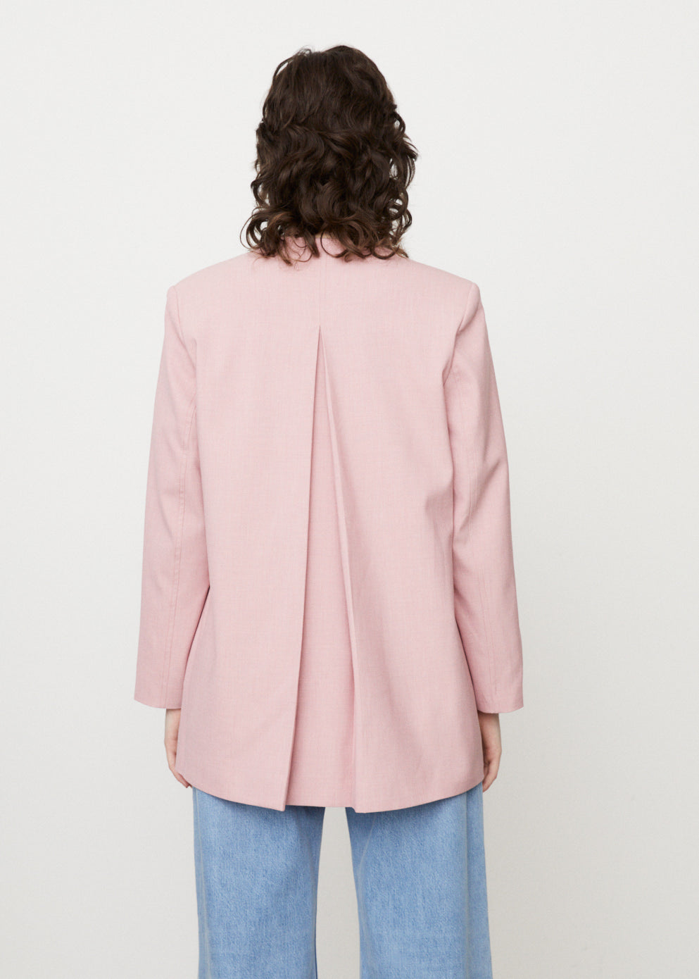 Drapey Melange Oversized Blazer