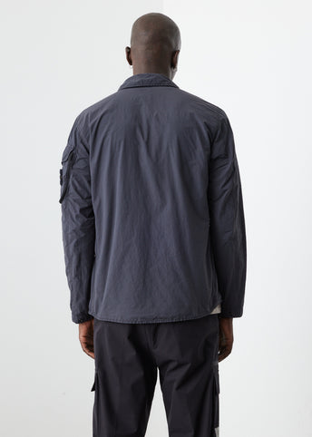 Zip Overshirt Sleeve Pocket Jacket