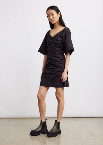 Cotton Poplin Mini Dress