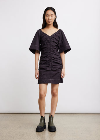 Cotton Poplin Mini Dress