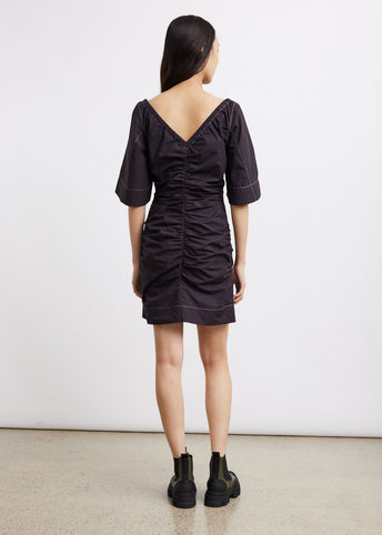 Cotton Poplin Mini Dress