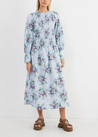 Printed Cotton Poplin Dress