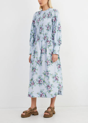 Printed Cotton Poplin Dress