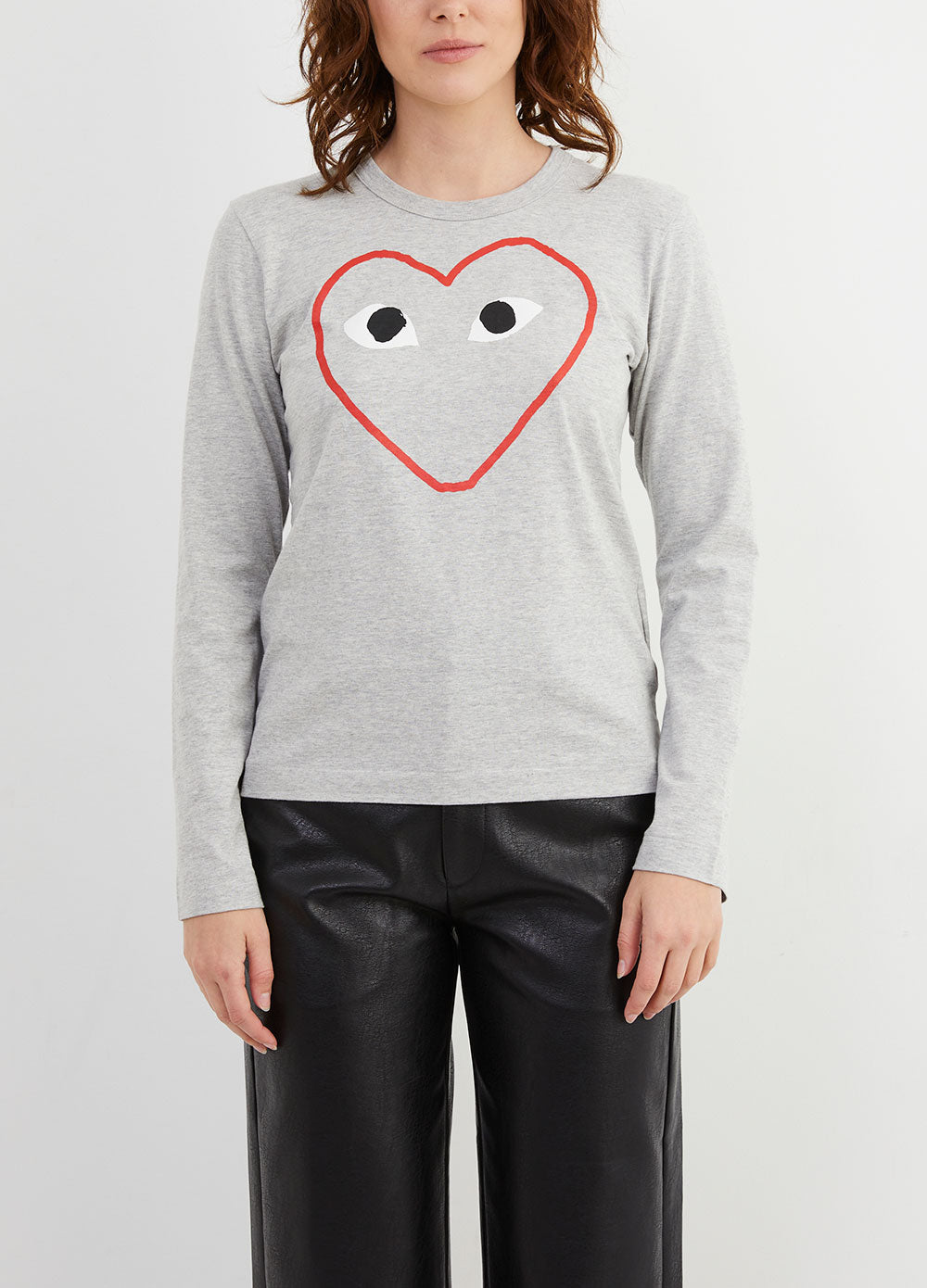 T269 Red Heart Long Sleeve T-Shirt