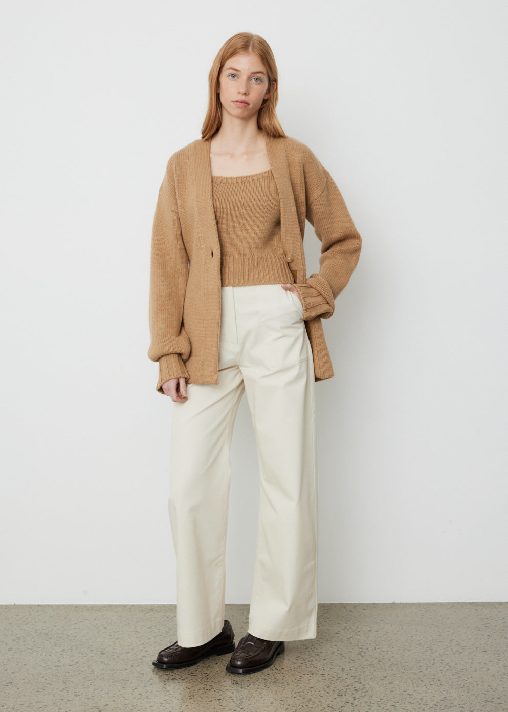 Alpaca Blend V-Neck Cardigan