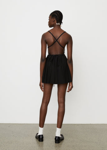 Pleated Mini Dress