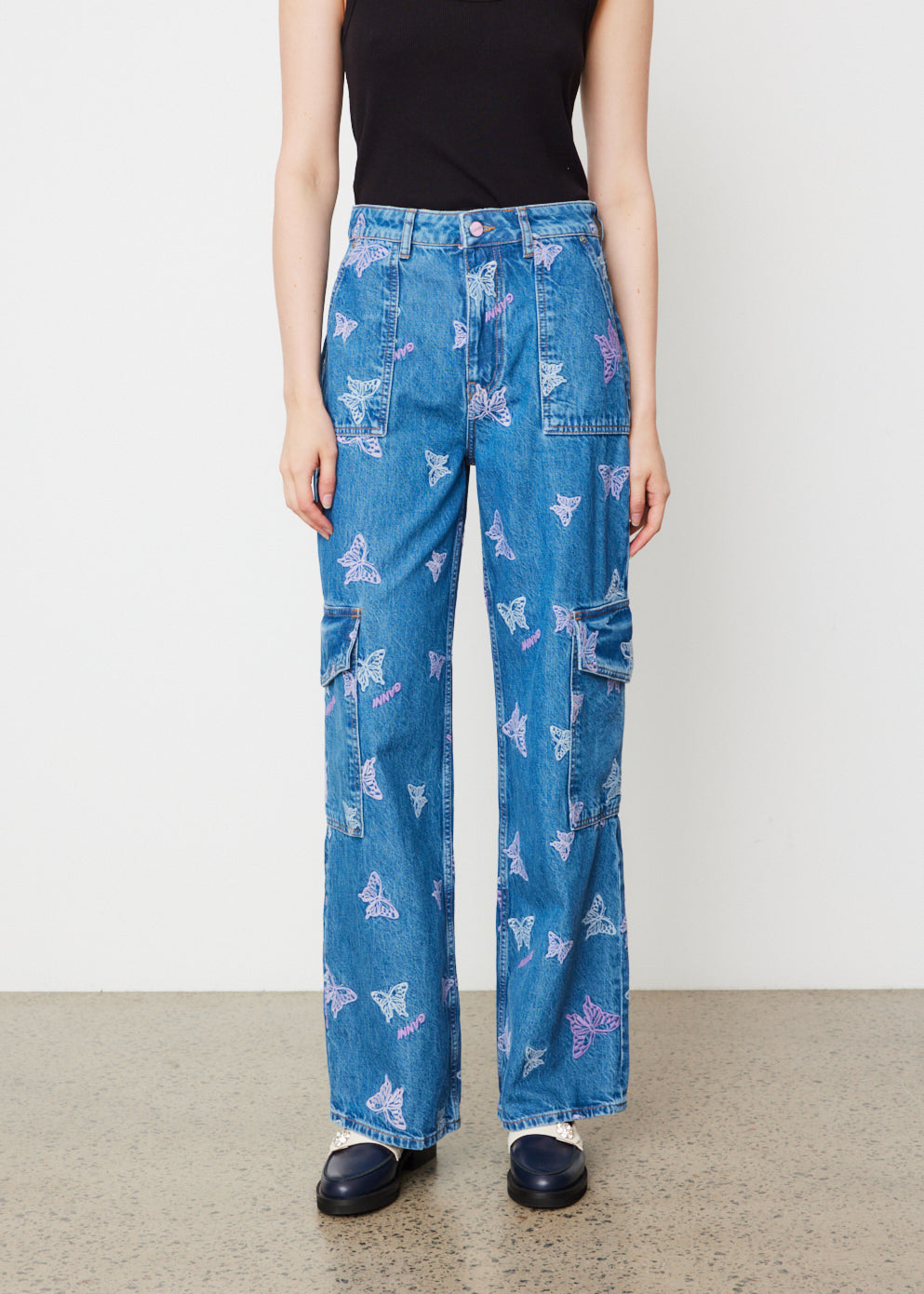 Embroidery Denim Angi Jeans