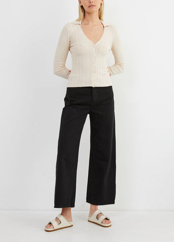 Maya High-Rise Ankle Wide-Leg Jeans