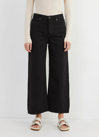 Maya High-Rise Ankle Wide-Leg Jeans