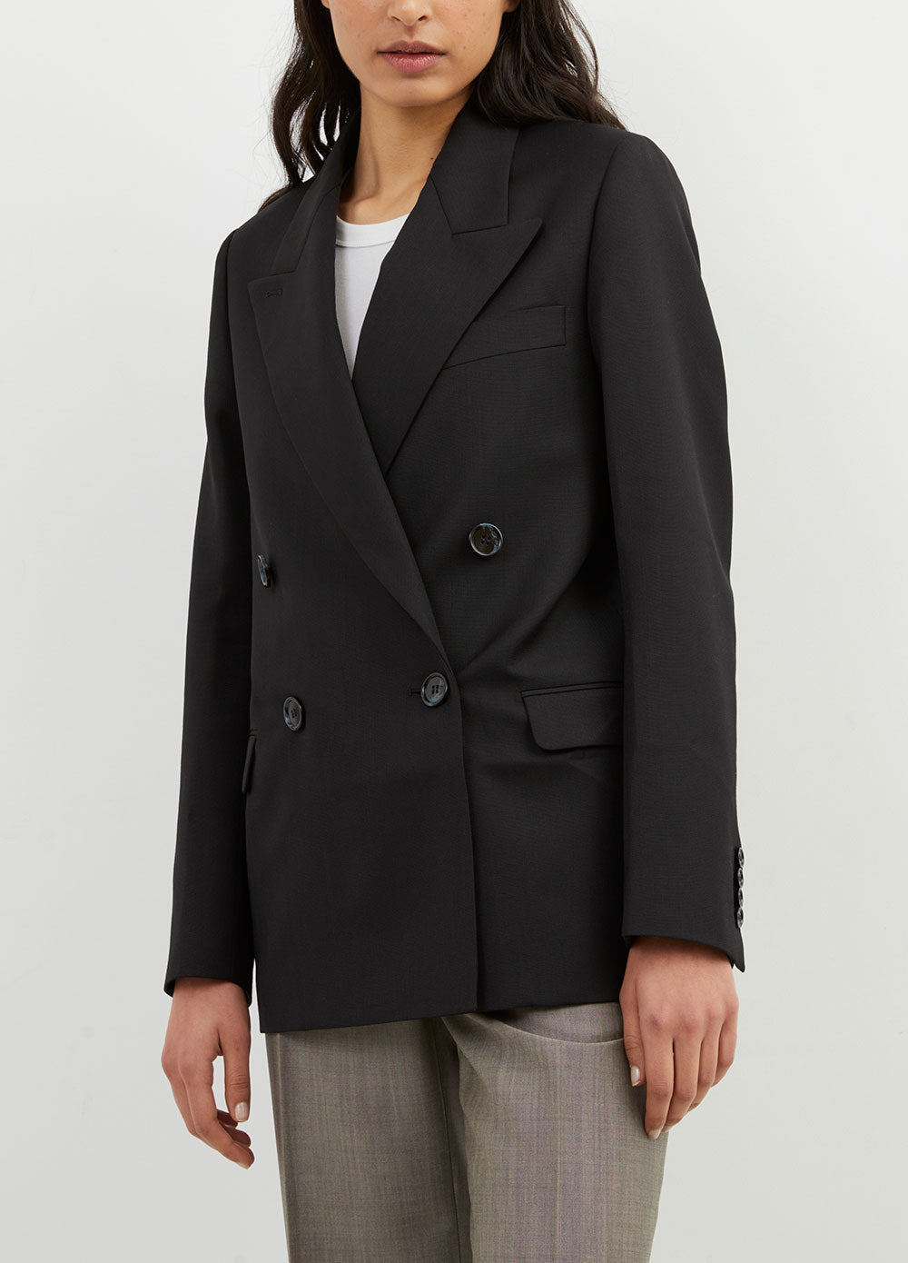 Acne double breasted best sale blazer