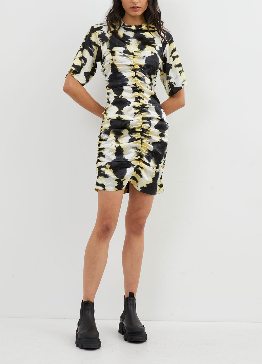 Silk Stretch Satin Dress