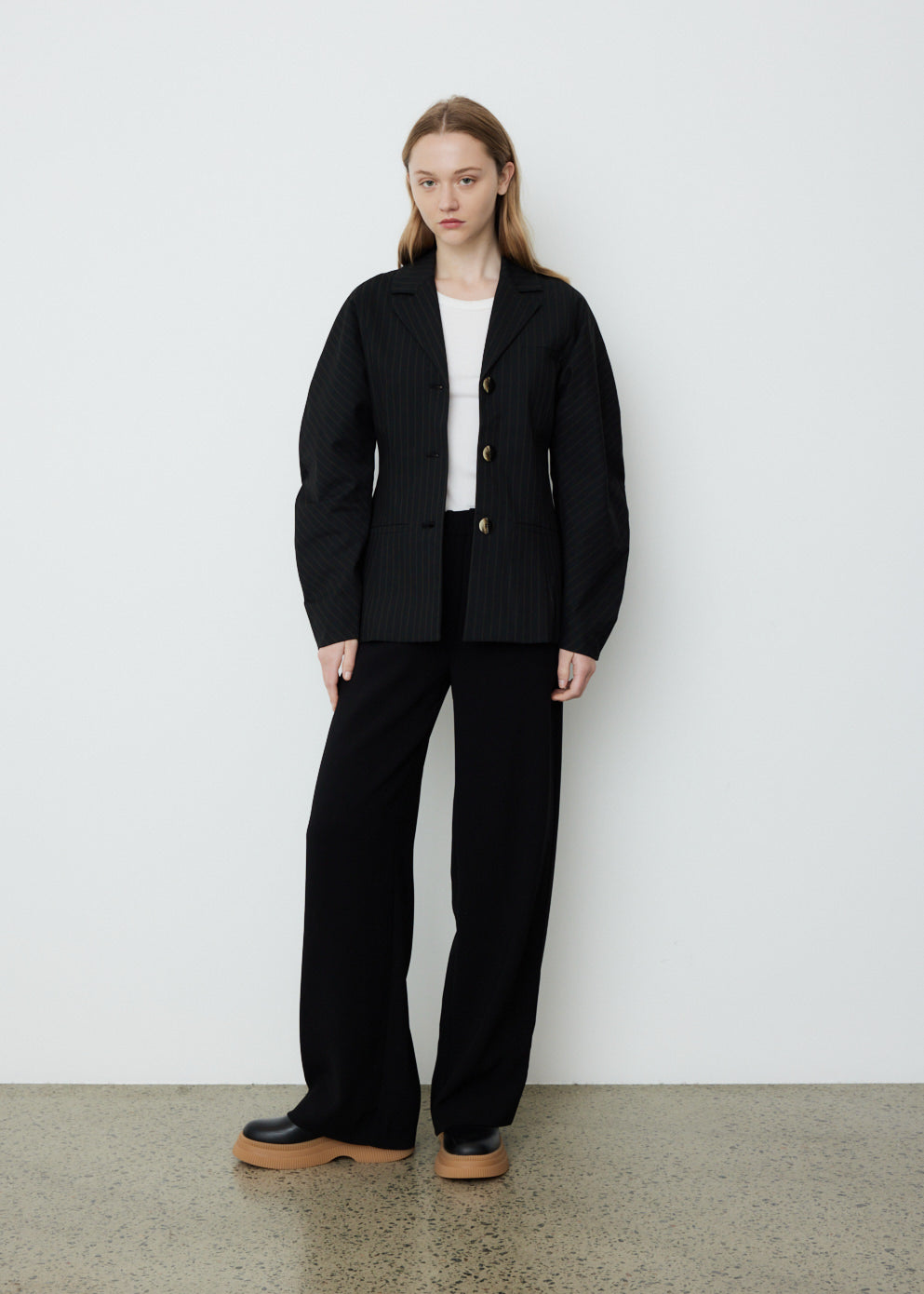 Stretch Stripe Suit Jacket