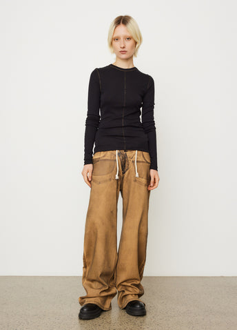 Contrast Stitched Top