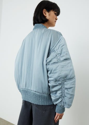 Olanik Light Wash Bomber Jacket