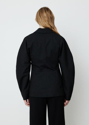 Stretch Stripe Suit Jacket