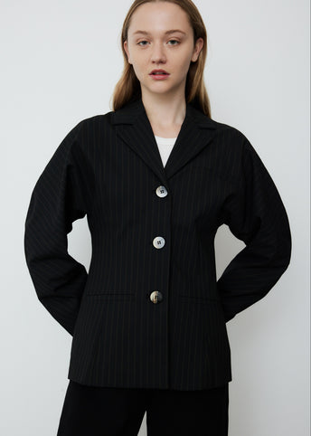 Stretch Stripe Suit Jacket