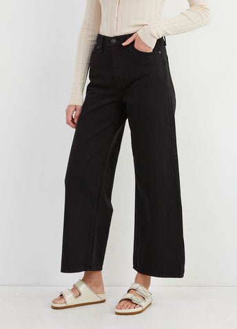 Maya High-Rise Ankle Wide-Leg Jeans