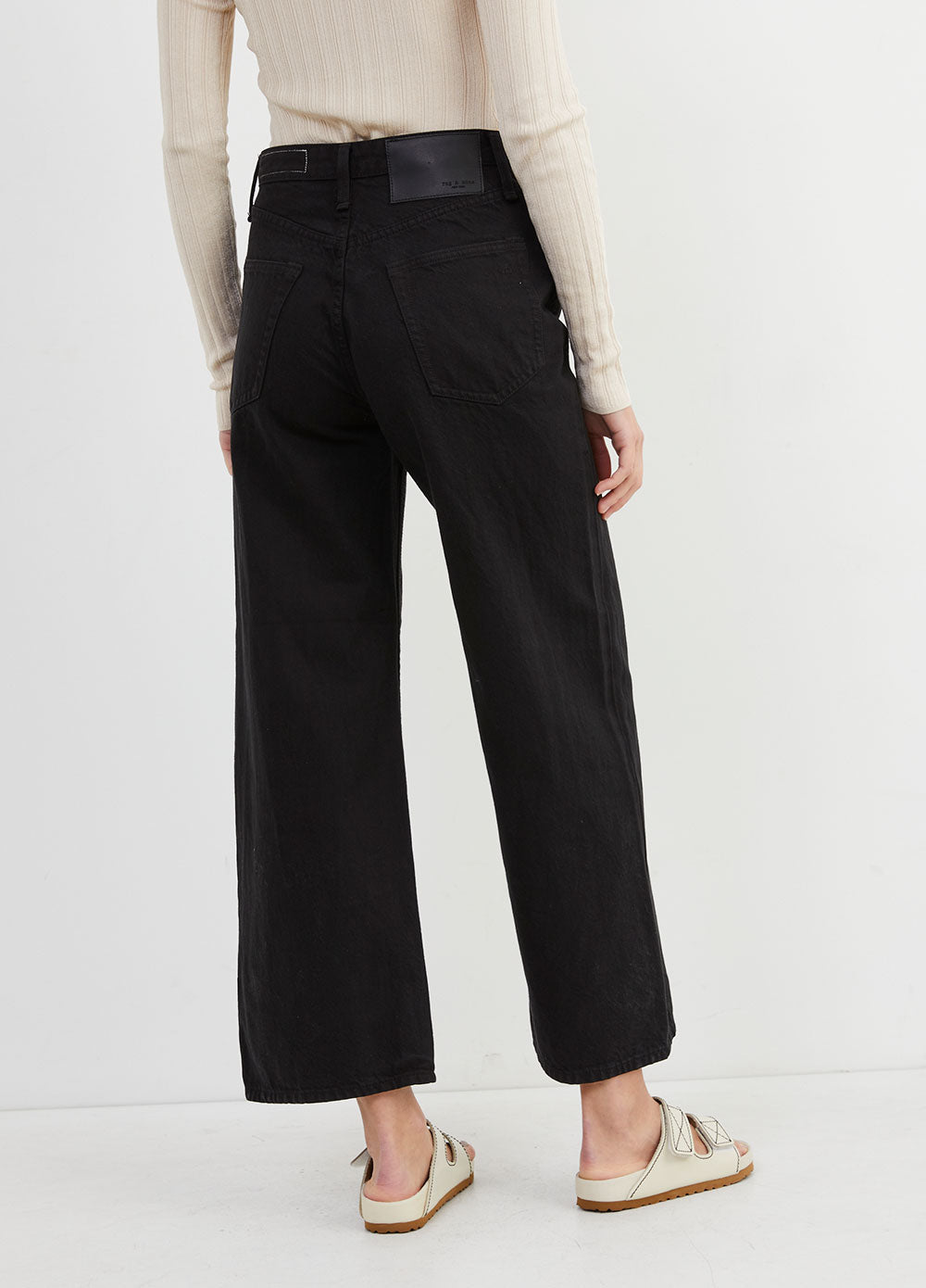 Maya High-Rise Ankle Wide-Leg Jeans