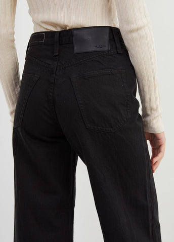 Maya High-Rise Ankle Wide-Leg Jeans
