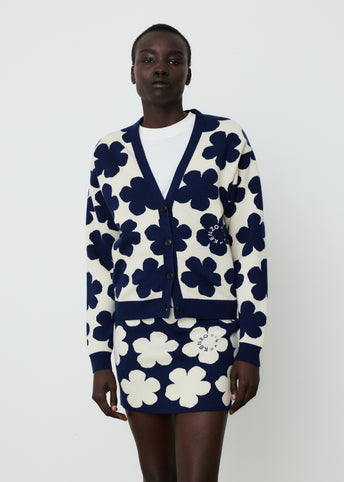 Jacquard Small Cardigan