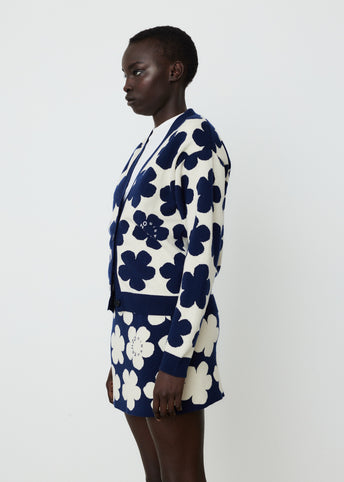 Jacquard Small Cardigan