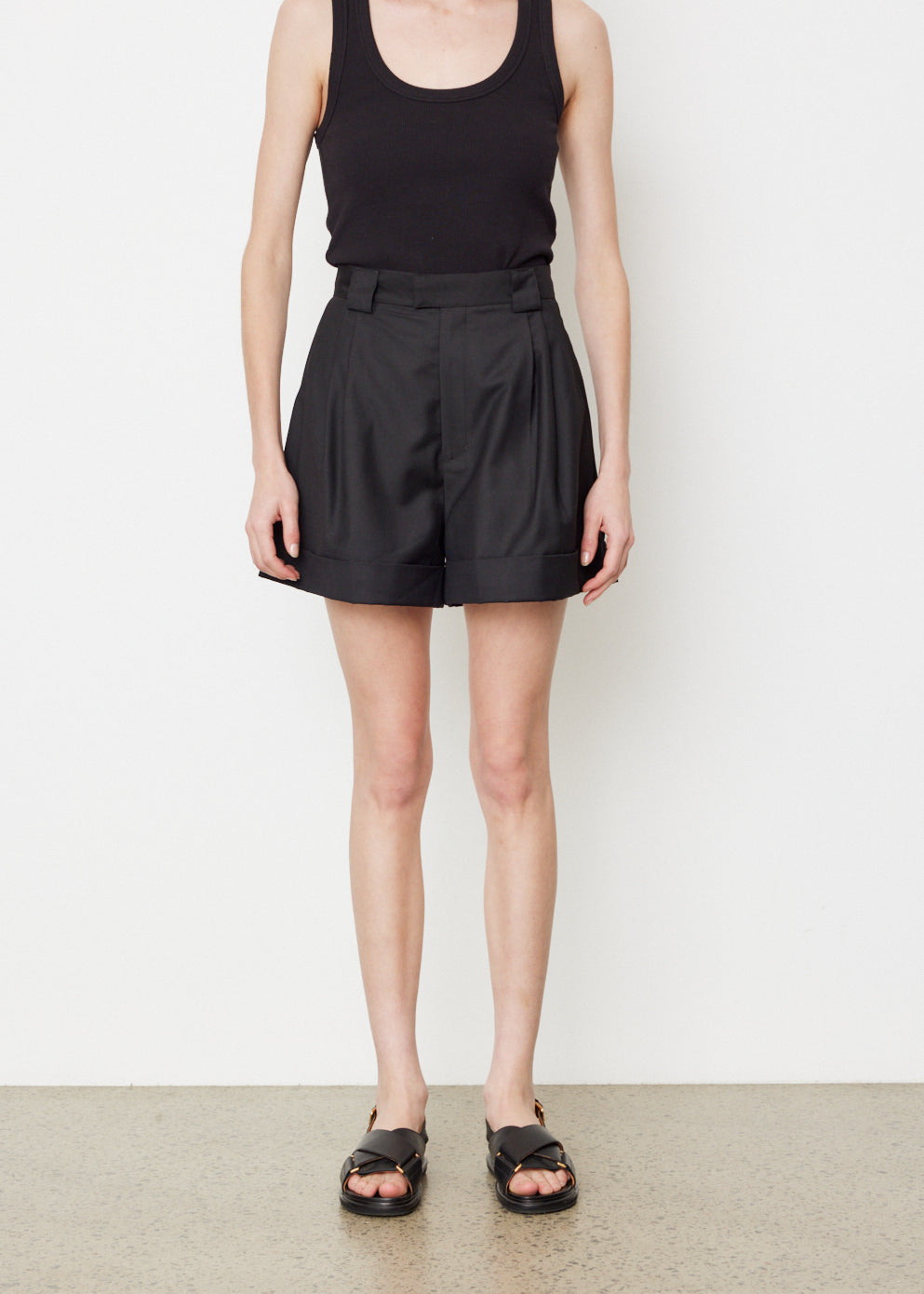 Rachel Pleated Shorts
