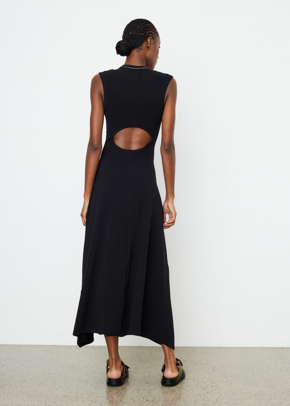 TW 垣つぐみ ほど近い Modal Long Dress ブラック