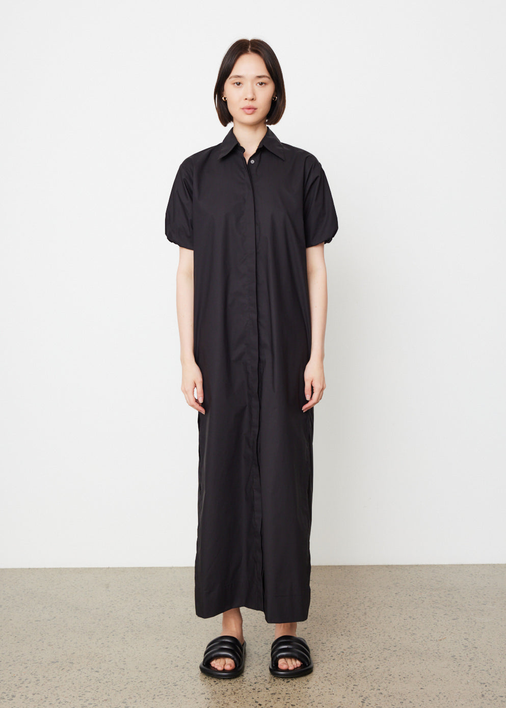 Collected Short Sleeve Shirt Dress