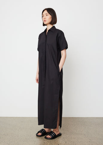 Collected Short Sleeve Shirt Dress