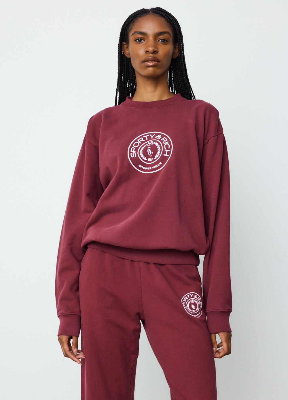 Monaco Flocked Crewneck Sweatshirt