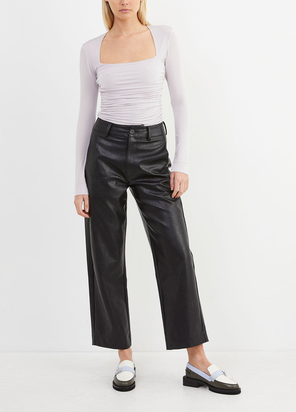Ruched Long Sleeve Bodysuit