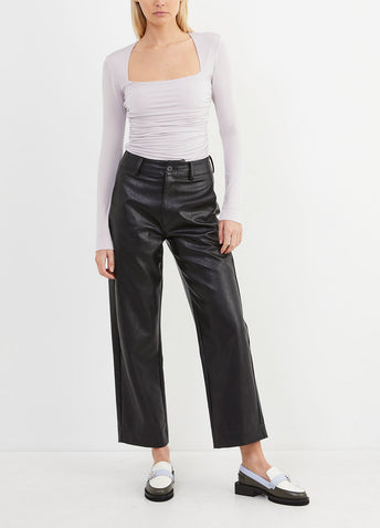 Ruched Long Sleeve Bodysuit