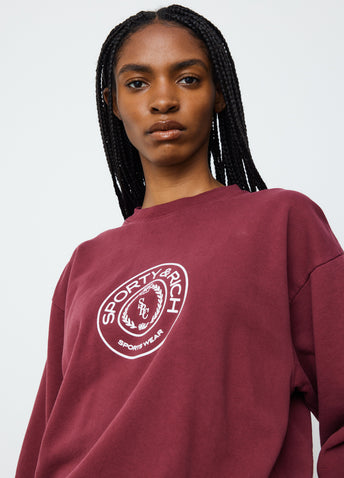Monaco Flocked Crewneck Sweatshirt