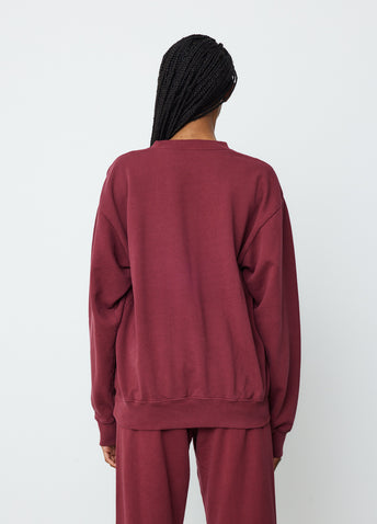 Monaco Flocked Crewneck Sweatshirt