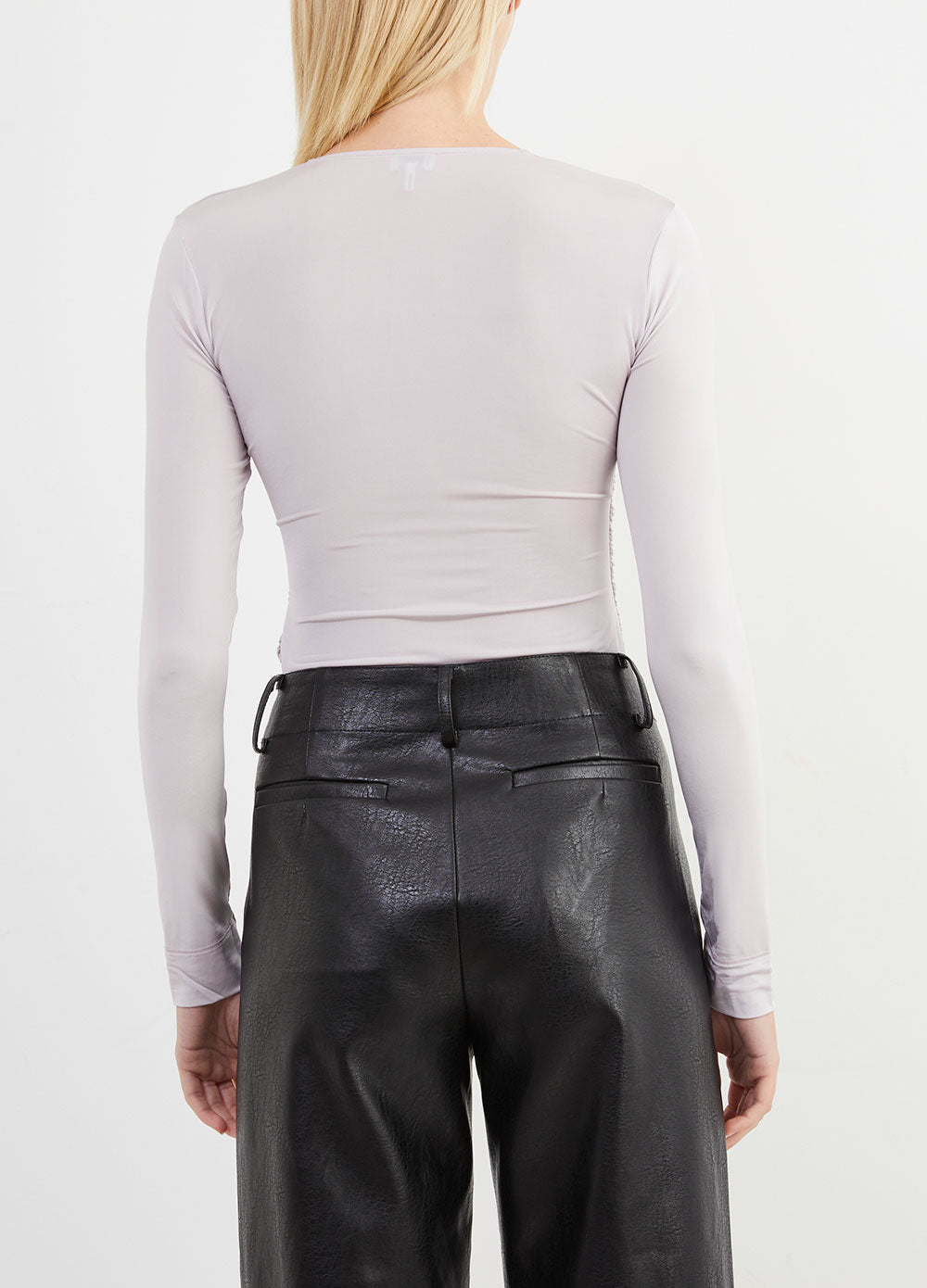 Ruched Long Sleeve Bodysuit