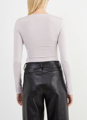 Ruched Long Sleeve Bodysuit