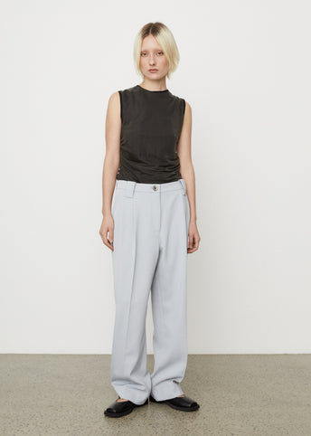 Twill Suiting Pleated Pants