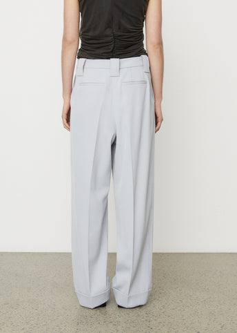 Twill Suiting Pleated Pants
