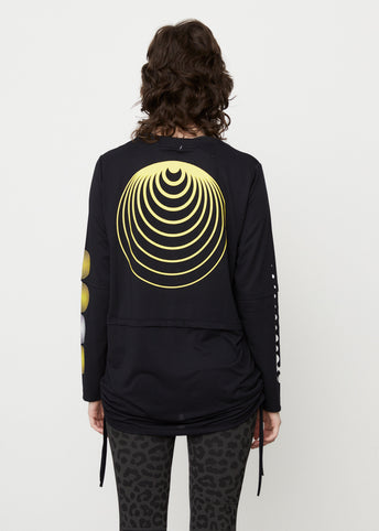 Active Mesh Layered Long Sleeve T-Shirt