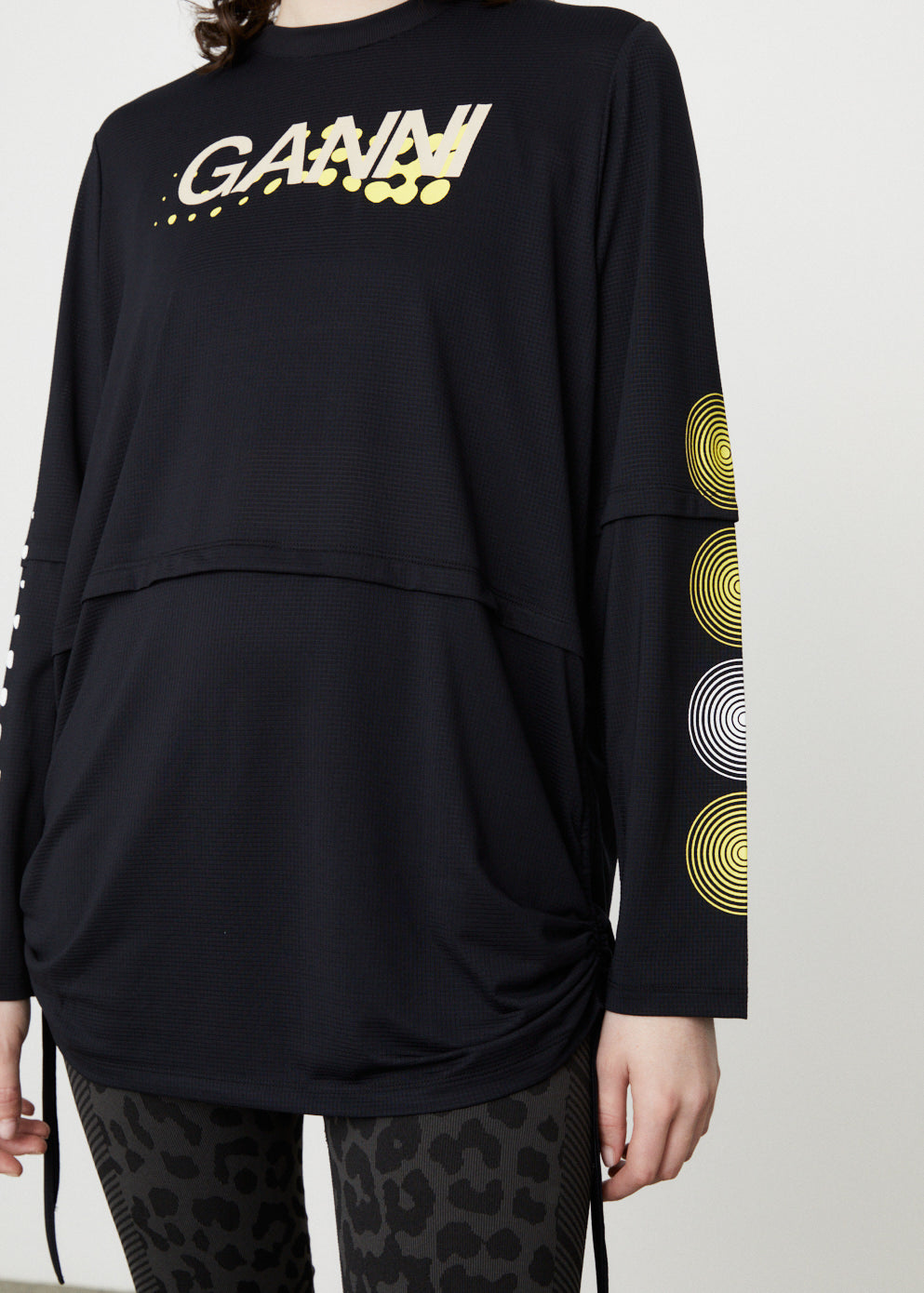 Active Mesh Layered Long Sleeve T-Shirt
