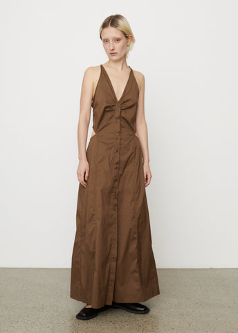 Stretch Cotton Maxi Dress