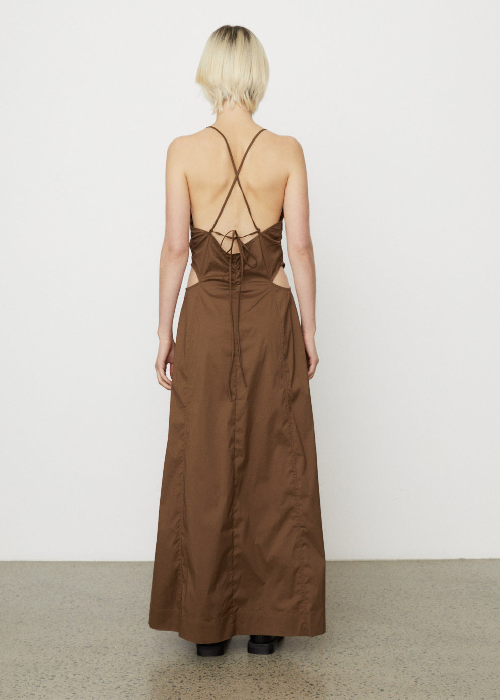 Stretch Cotton Maxi Dress