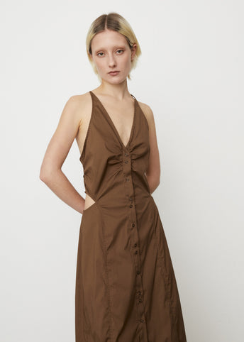 Stretch Cotton Maxi Dress
