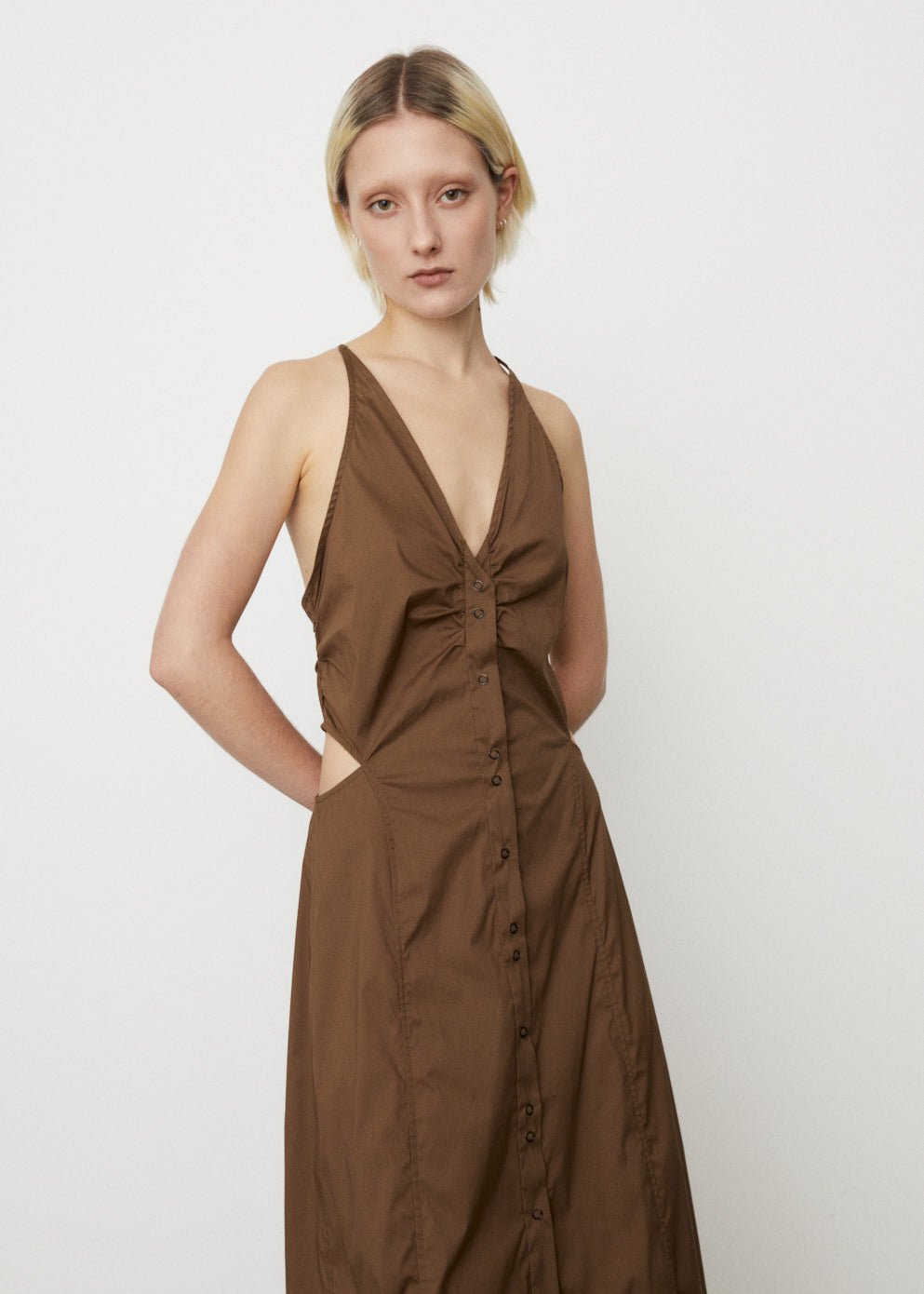 Stretch Cotton Maxi Dress