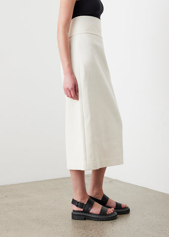 Belted Cotton Skirt
